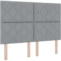 vidaXL Opslag bed met matras met opslag Lichtgrijs 140 x 200 cm Stof