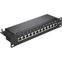 Goobay Cat 6a - Patchpaneel - 12-Poorts