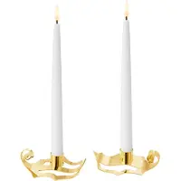 Georg Jensen kandelaren van 2026 Goud, 2 delig