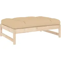 vidaXL Tuinvoetenbank 120x80 cm massief grenenhout