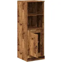 vidaXL Hoge kast 36x35,5x103,5 cm bewerkt hout oud houtkleurig