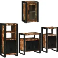 vidaXL Badkamermeubel Set 4 st Multikleur 55 x 35 x 60 cm