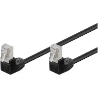 Goobay FTP CAT5e Gigabit Netwerkkabel - haaks - CCA - 2 meter - Zwart