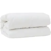 vidaXL Dekbed met kussen 3 st Wit Microvezel