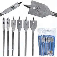 Rosfix Platte Houtboor Set - 6-Delig Carbonstaal - 10–25 mm (10,12,16,18,20,25)