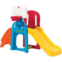 Step2 Game Time Sports Climber Speeltoestel voor kinderen | Glijbaan en Basketbal set voor peuters van plastic / kunststof | Speelgoed voor de tuin / buiten