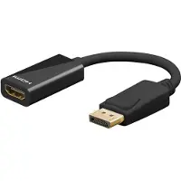 Goobay DisplayPort - HDMI adapter | 4K 60Hz | zwart | 0,20 meter