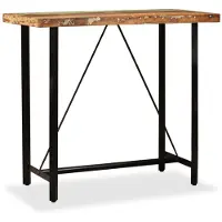 vidaXL Bartafel 120x60x107 cm massief gerecycled hout