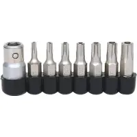 Ks Tools 911.1480 1/4 bitset voor vijfsterschroeven, 8-delig