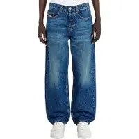 Diesel Low waist baggy jeans met labelpatch