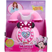 Just Play Disney Junior Minnie Mouse Draai Telefoon met Lichten en Geluiden, Roze, Speelgoed voor Kinderen 3 Jaar en Oudere