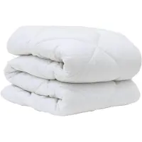 vidaXL Winter Duvet 202 x 201 x 5 cm Winter Polyester Wit Ademend