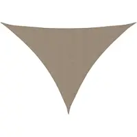vidaXL Zonnescherm driehoekig 5x7x7 m oxford stof taupe