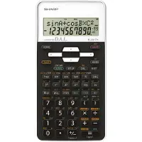 Sharp rekenmachine - EL531THWH - zwart/wit - 12 digit - 1x LR44 batterij - SH-EL531THWH