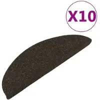 vidaXL Trapmatten zelfklevend 10 st 65x22,5x3,5 cm antracietkleurig