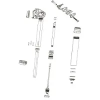 Rockshox Cylindrical Spacers Kit For Reverb Xplr Axs 27.2 2022+ 12 Units Zilver