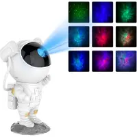 Denver Astronaut Galaxy Projector - Sterrenhemel - Nachtlampje - Timer - Afstandsbediening - 8 kleurcombinaties - FL34