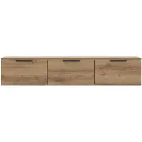 vidaXL Wandkast 102x30x20 cm bewerkt hout artisanaal eikenkleur