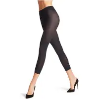 Falke Pure Matt eenkleurig materiaal halfdoorzichtig 50 DEN legging dames blauw - maat L