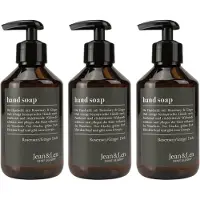 Jean & Len Handzeep | 3x 250 ml Vloeibare zeep | Rosemary & Ginger | VOORDEELVERPAKKING - 3 stuks Luxe Handzeep