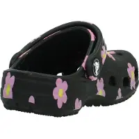 Crocs Klomp Toddler Classic Flower Clog Black-Schoenmaat 24 - 25