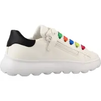 Geox Meisjes puffypop sneakers - Wit/Fuchsia