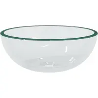 vidaXL Wasbak 30x12 cm gehard glas transparant