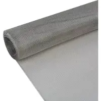 vidaXL Gaas 100x1000 cm roestvrij staal zilverkleurig