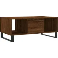 vidaXL Salontafel bruin, eikenlook, 90x50x36,5 cm, houtvezel