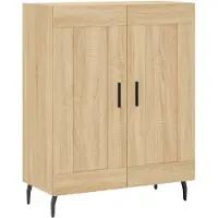 vidaXL Dressoir 69,5x34x90 cm bewerkt hout sonoma eikenkleurig