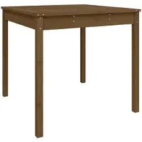 vidaXL Tuintafel, honingbruin, 82,5 x 82,5 x 76 cm, massief grenenhout