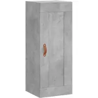 vidaXL Wandkast 34,5x34x90 cm bewerkt hout betongrijs