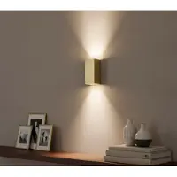Artdelight Wandlamp Dante 2 lichts 15,5 x 6,5 cm mat goud
