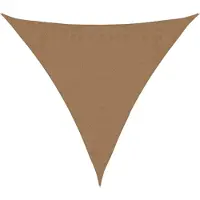 vidaXL Zonnezeil 160 g/m² 3x3x3 m HDPE taupe