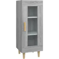 vidaXL Dressoir, grijs Sonoma, 34,5 x 34 x 90 cm, houtvezel