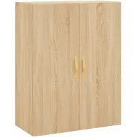 vidaXL Wandkast, Sonoma-eikenhout, 69,5 x 34 x 90 cm