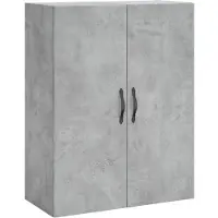 vidaXL Wandkast 69,5x34x90 cm bewerkt hout betongrijs