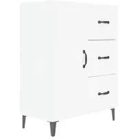 vidaXL Dressoir, wit, 69,5 x 34 x 90 cm, houtvezel