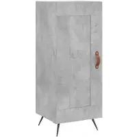 vidaXL Dressoir 34,5x34x90 cm bewerkt hout betongrijs
