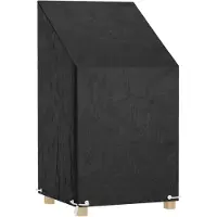 vidaXL Tuinstoelhoes met 8 oogjes 65x65x80/120 cm polyetheen