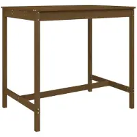 vidaXL Tuintafel 121x82,5x110 cm massief grenenhout honingbruin