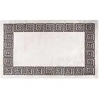 vidaXL Vloerkleed wasbaar 120x180 cm lichtbeige