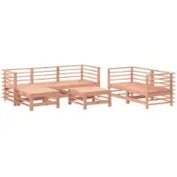 vidaXL 7-delige Loungeset massief douglashout