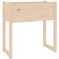 vidaXL Plantenbak 78x40x81 cm massief grenenhout
