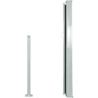 vidaXL Windscherm uittrekbaar 117x314 cm zwart