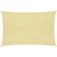 vidaXL Zonnezeil 160 g/m² 4x5 m HDPE beige