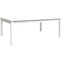 vidaXL Tuintafel 121x82,5x45 cm massief grenenhout wit