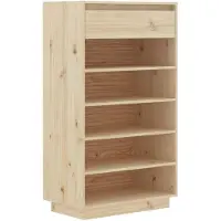 vidaXL Schoenenkast 60x34x105 cm massief grenenhout