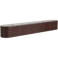 Super Merchant Plantenbak 260x40x36 cm gegalvaniseerd staal bruin