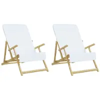 vidaXL Strandhanddoeken 2 st 400 g/m² 60x135 cm stof wit